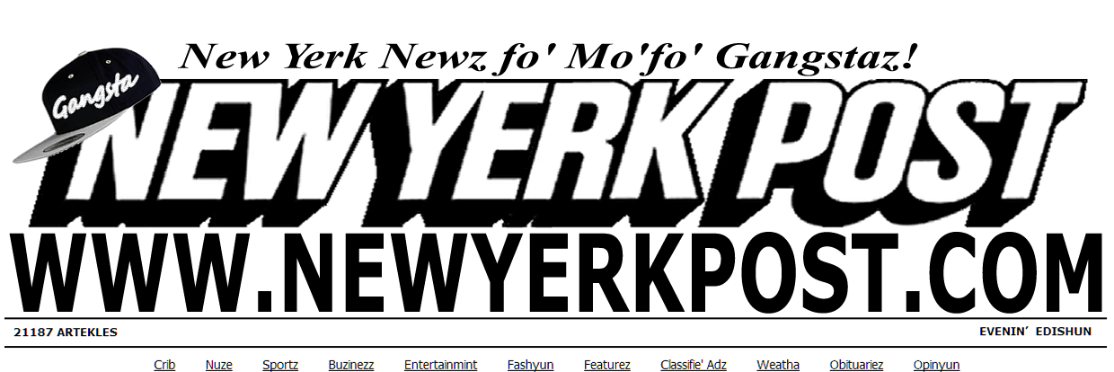 NY Post Gangsta banner