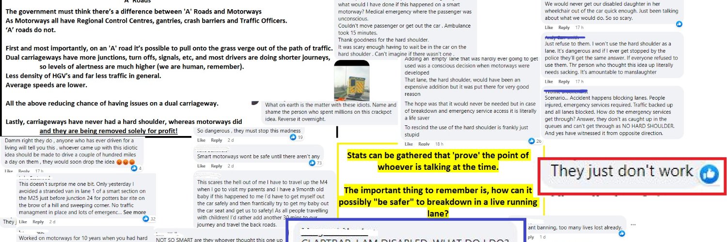 Smart Motorways Kill banner