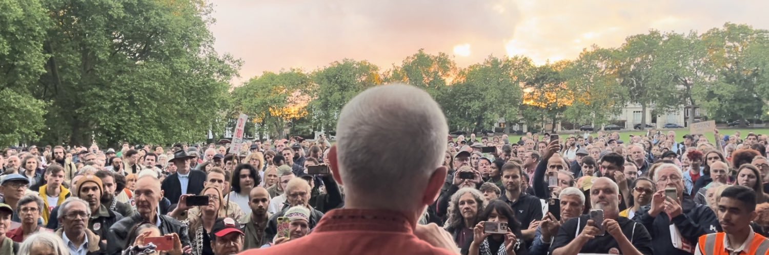 Jeremy Corbyn's banner