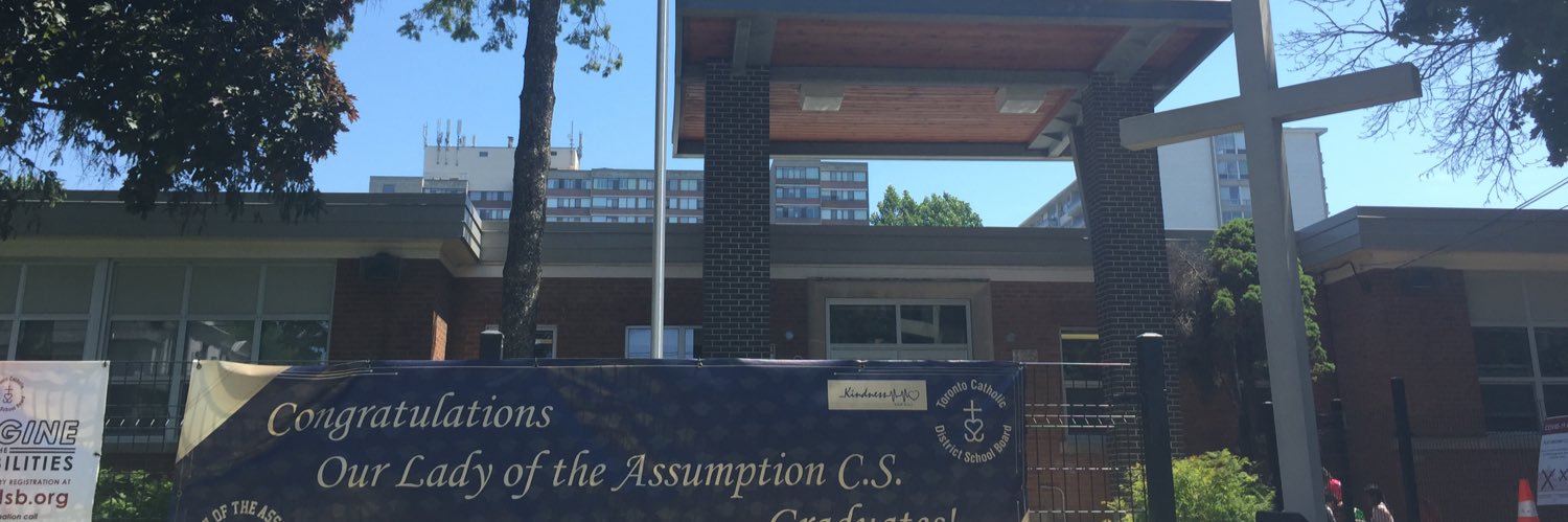 Our Lady of the Assumption Catholic School banner