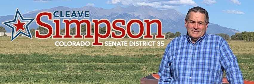 Cleave Simpson for Colorado Senate banner