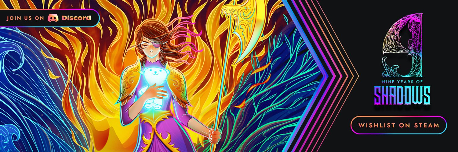 9 Years of Shadows - WISHLIST ON STEAM banner