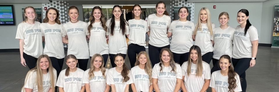 Northeastern State Pom Squad banner
