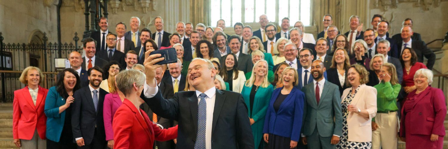 Ed Davey's banner