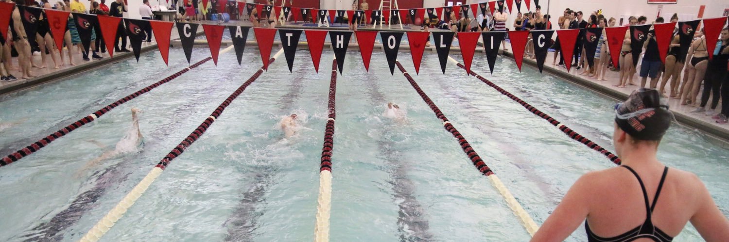 Catholic U Swimming & Diving banner