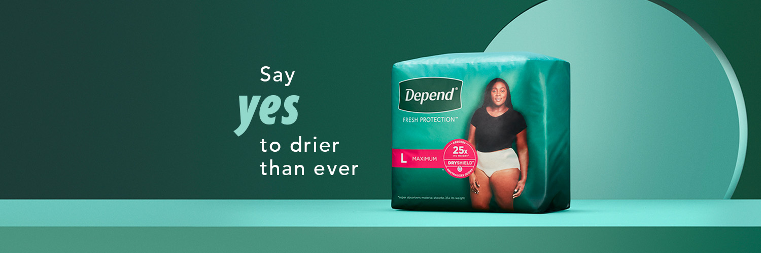 Depend banner