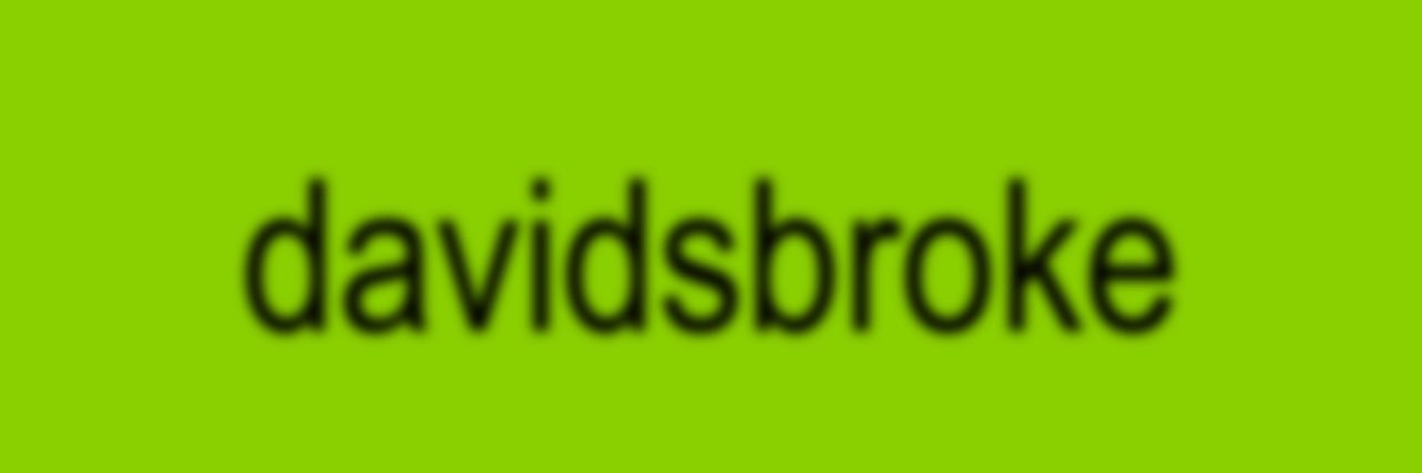 davidsbroke's profile banner image
