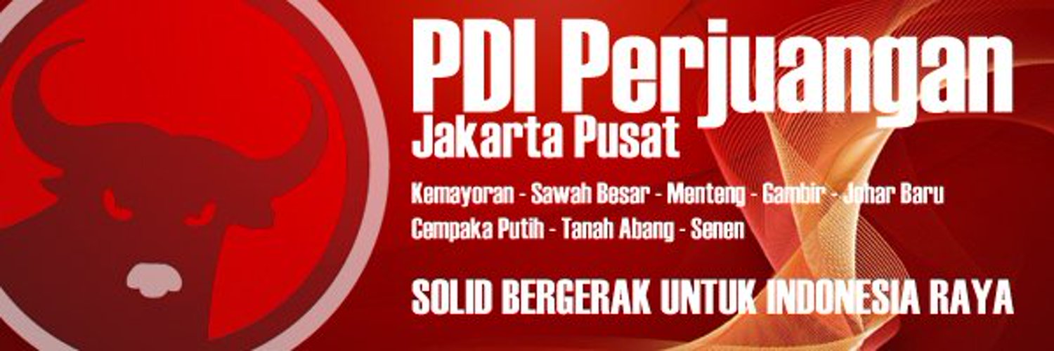 PDI Perjuangan Jakarta Pusat Profile Banner