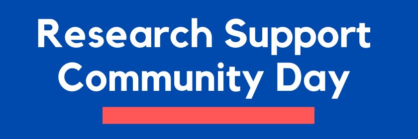 Research Support Community Day 2023 banner