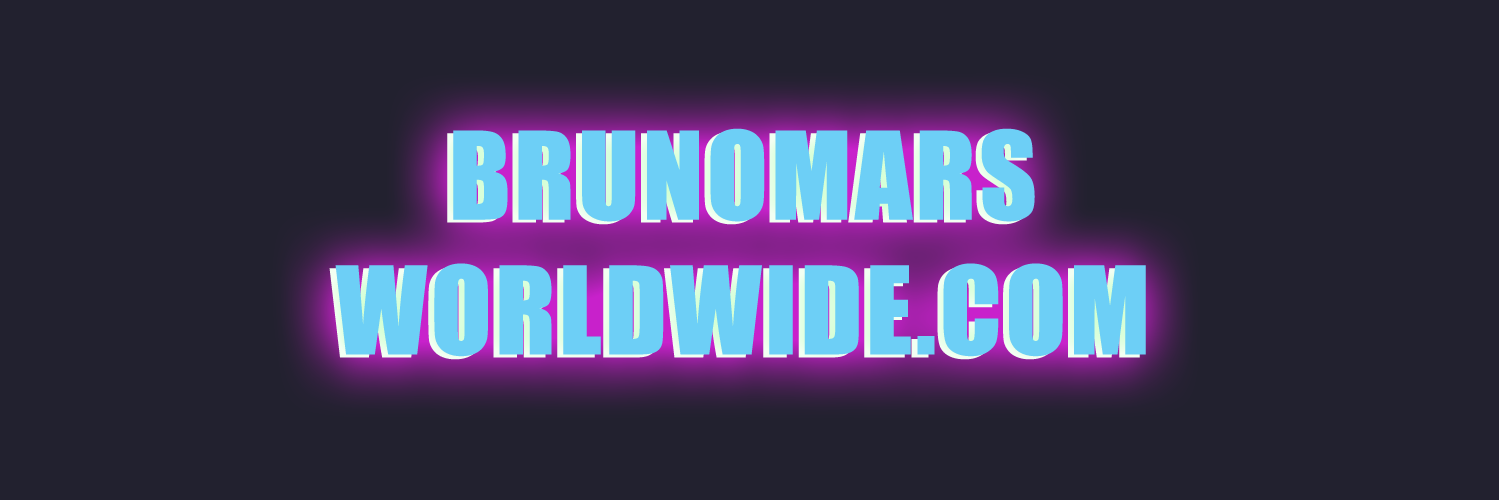 BrunoMars Worldwide banner