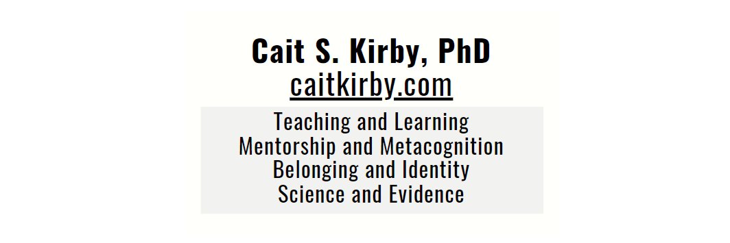 Dr. Cait S. Kirby (she/her)'s banner