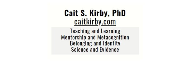 Dr. Cait S. Kirby (she/her) Profile Banner