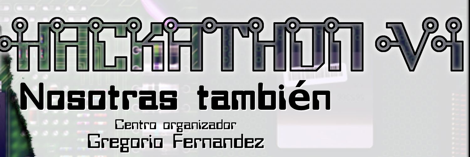 Hackathon Valladolid - Nosotras también banner