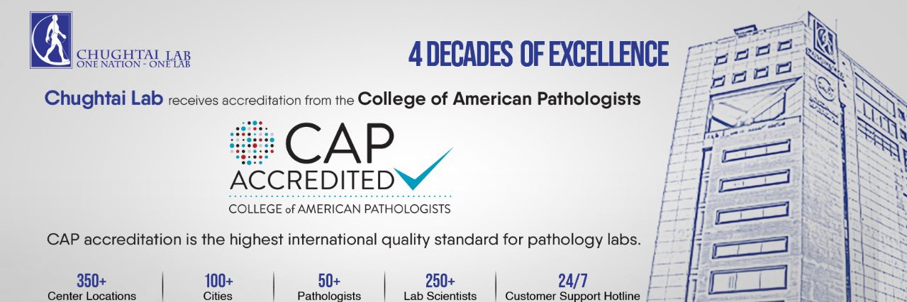 Chughtai Lab - Official banner