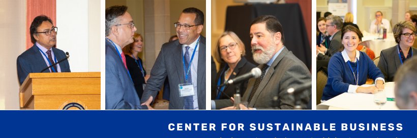 Pitt Center for Sustainable Business banner