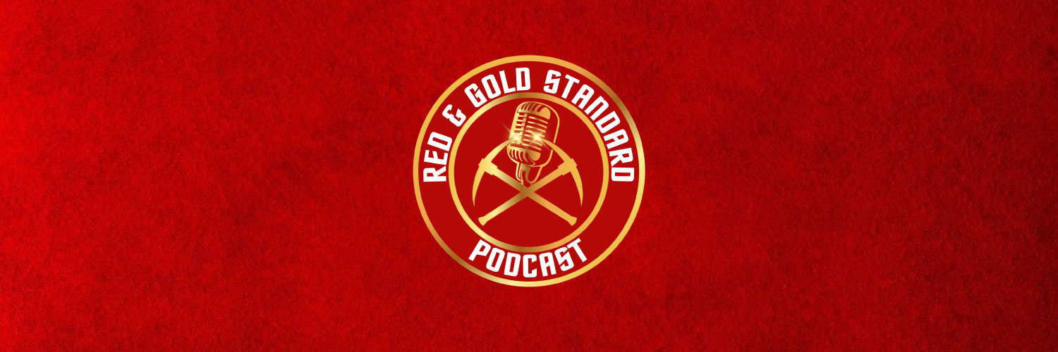 The Red & Gold Standard Podcast Profile Banner