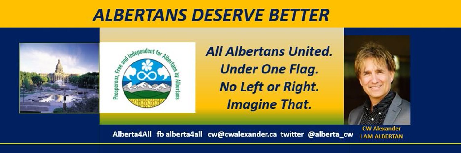 CW 4 a New Republic of Alberta4All. Nothing Less. Profile Banner