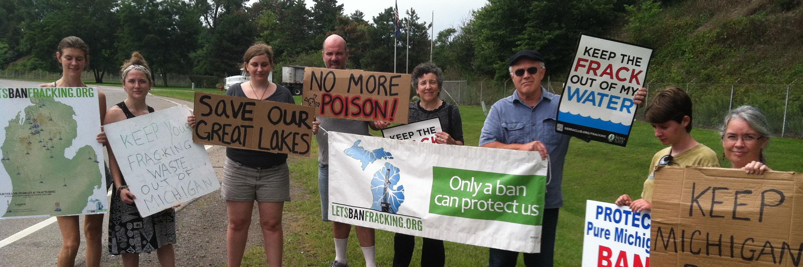 LetsBanFrackingMich banner