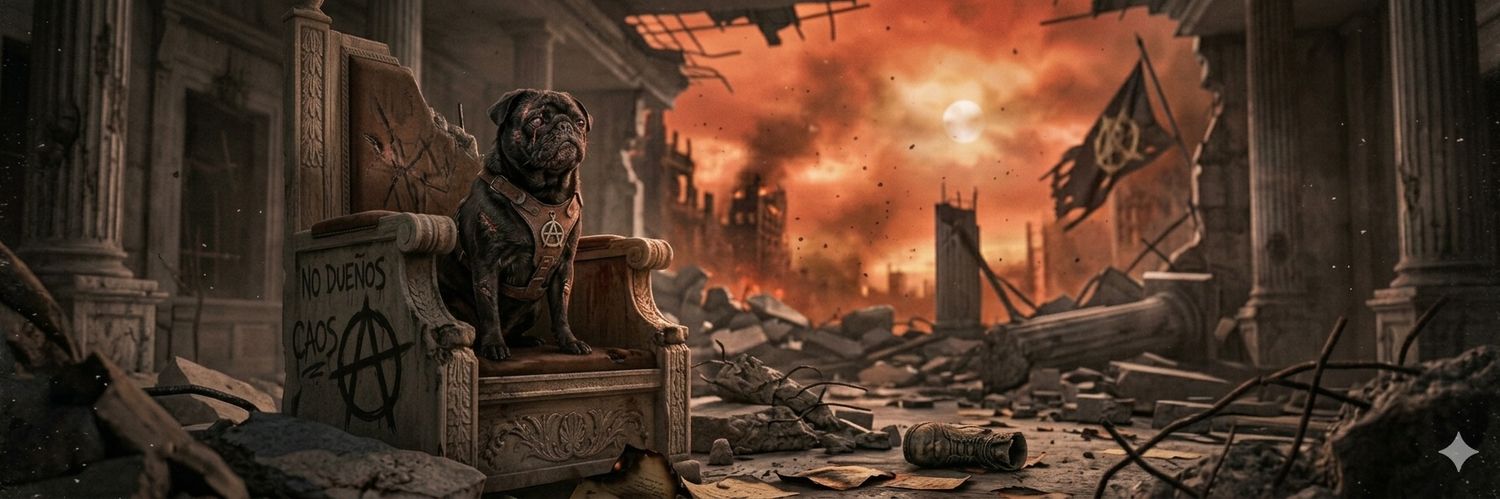 perrito del infierno, Anarco y disruptor banner