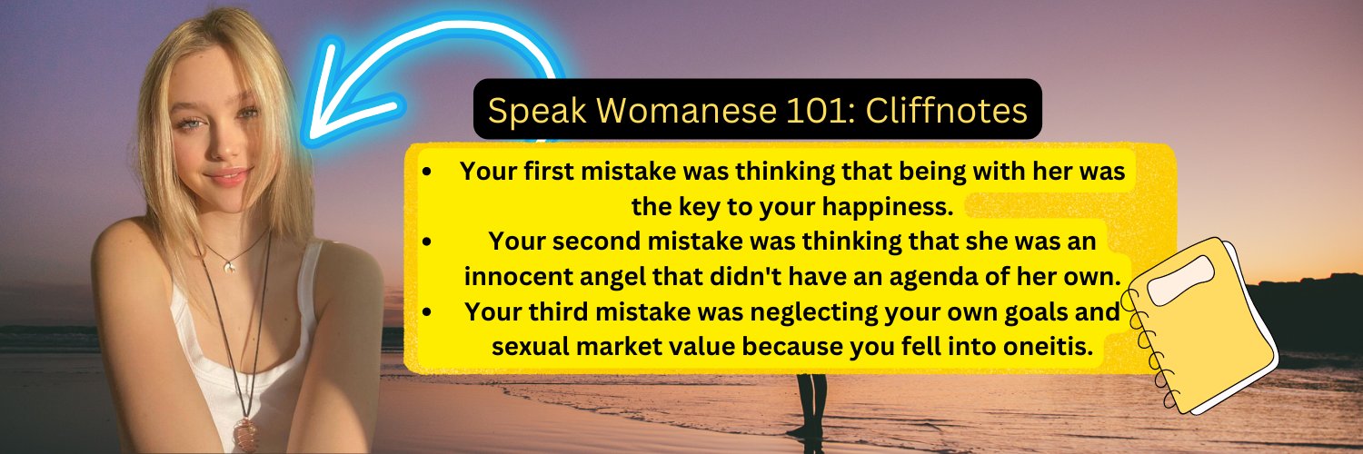 Speak Womanese 101: Cliffnotes 📒 Profile Banner