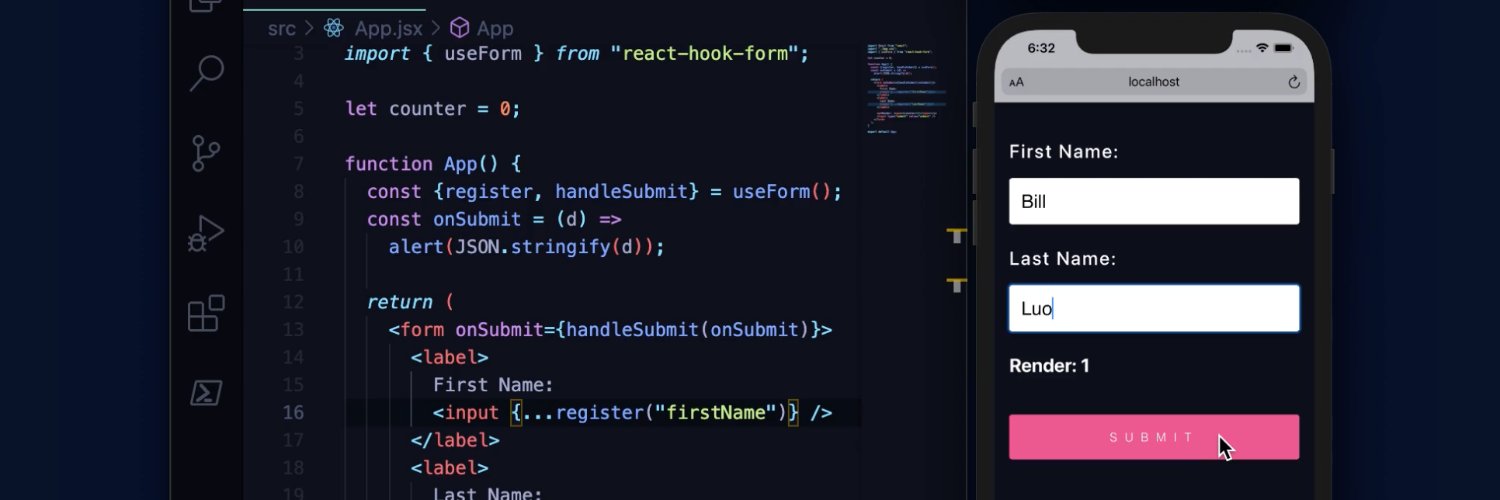 📋 React Hook Form's banner