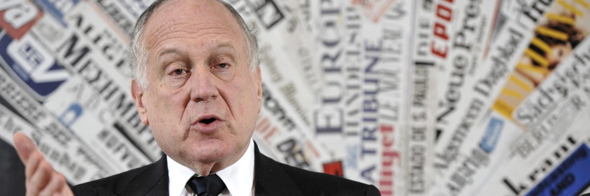 Ronald S. Lauder's banner