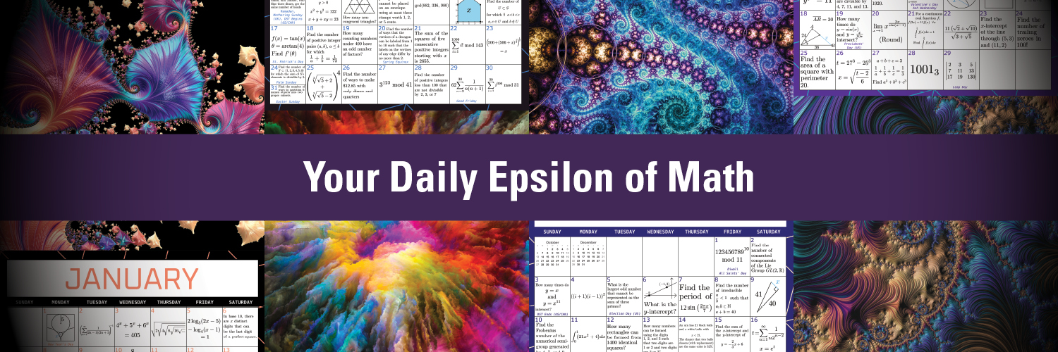Your Daily Epsilon of Math banner