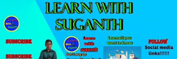 LearnwithSuga Profile Banner