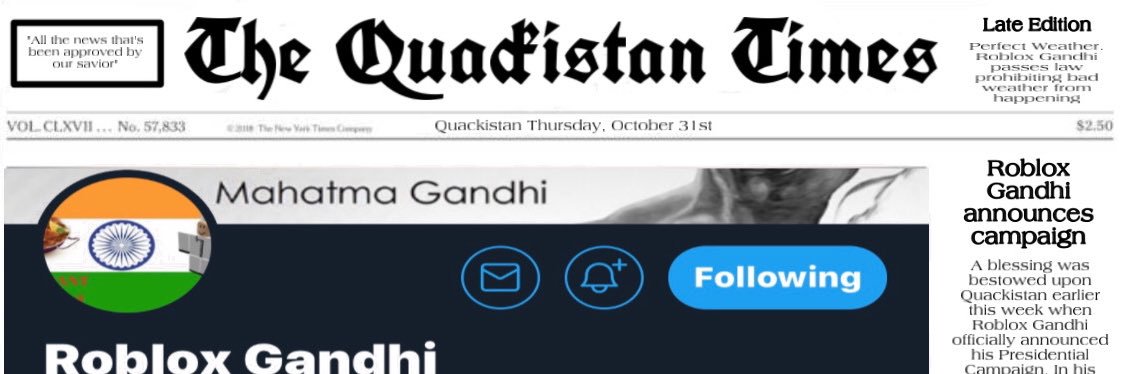 📰 The Quackistan Times 📰 banner