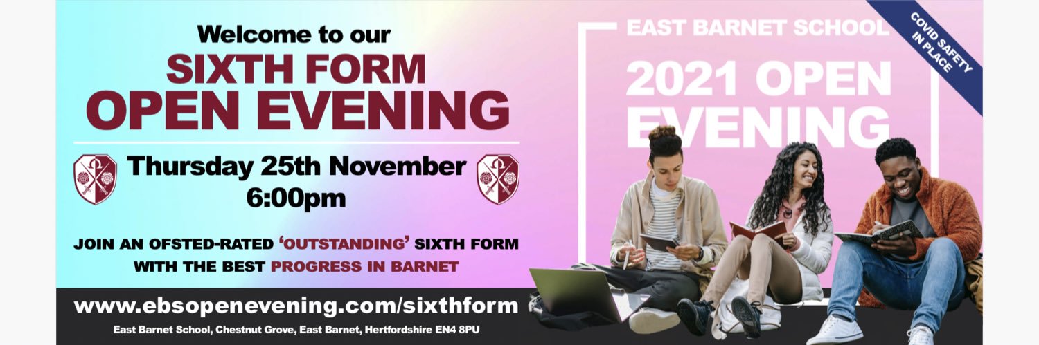 East Barnet School Sixth Form banner
