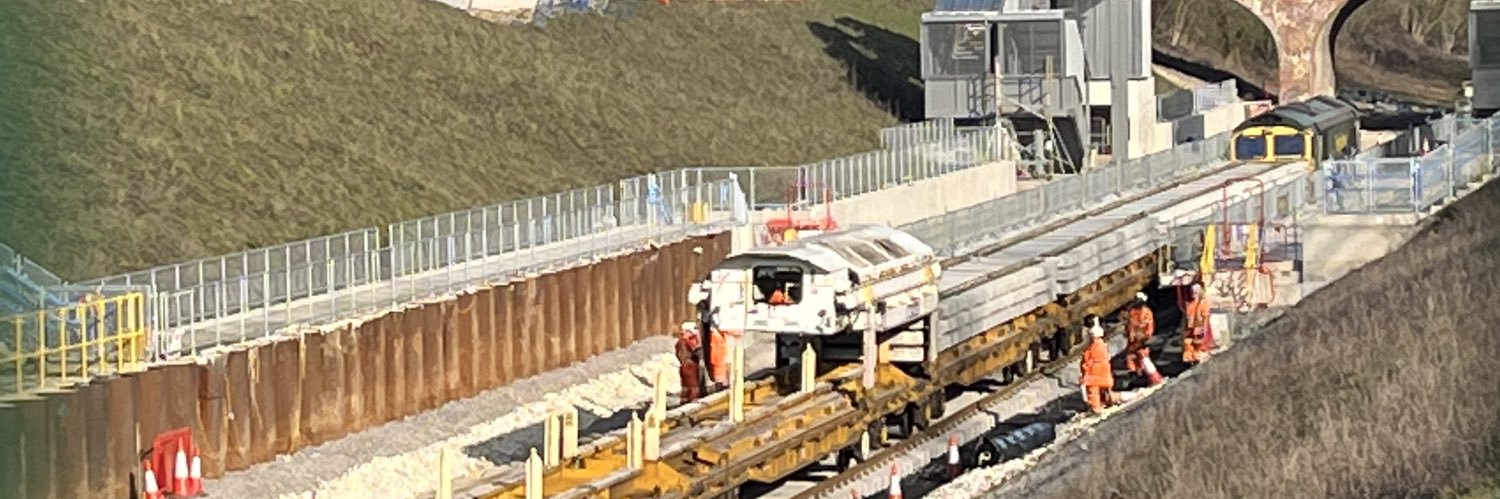 East West Rail (lack of) progress banner