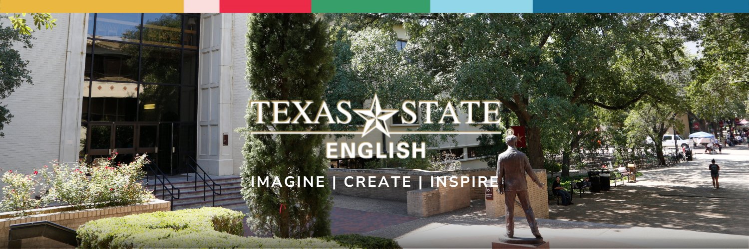 Texas State English's banner