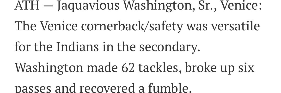 Jaquavious Washington's banner