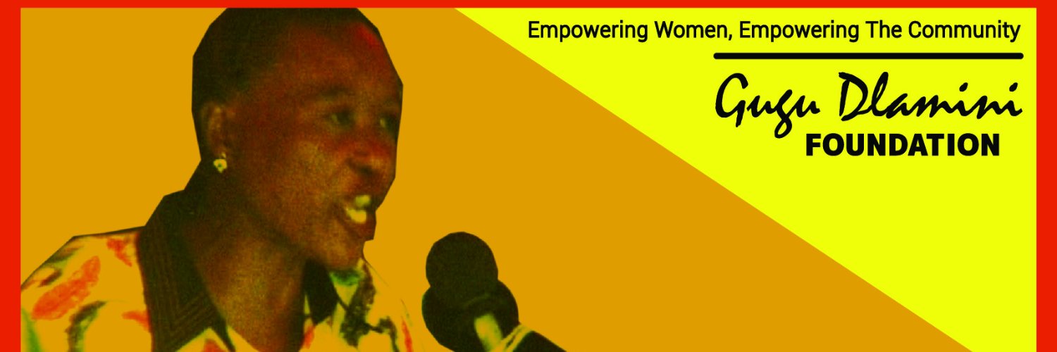 Gugu Dlamini Foundation banner