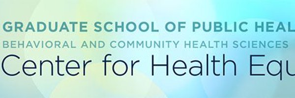 Center of Health Equity - Pitt Profile Banner