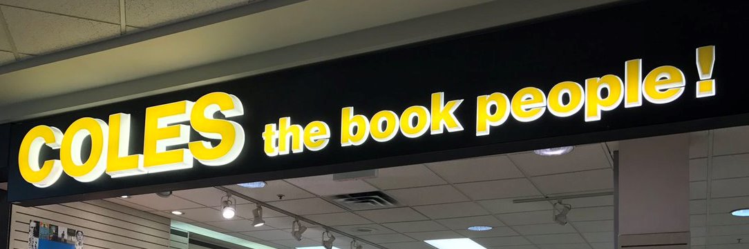 Coles Books banner