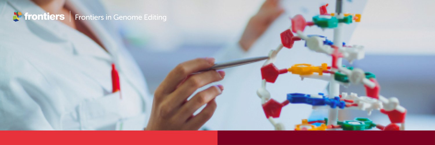 Frontiers in Genome Editing banner