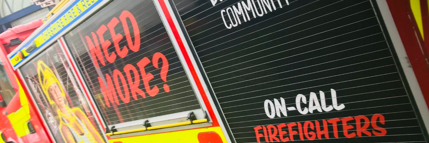Cheshire Fire On-Call Support Crew Managers banner