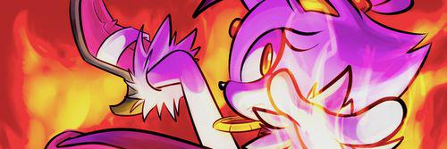Blaze the Cat banner
