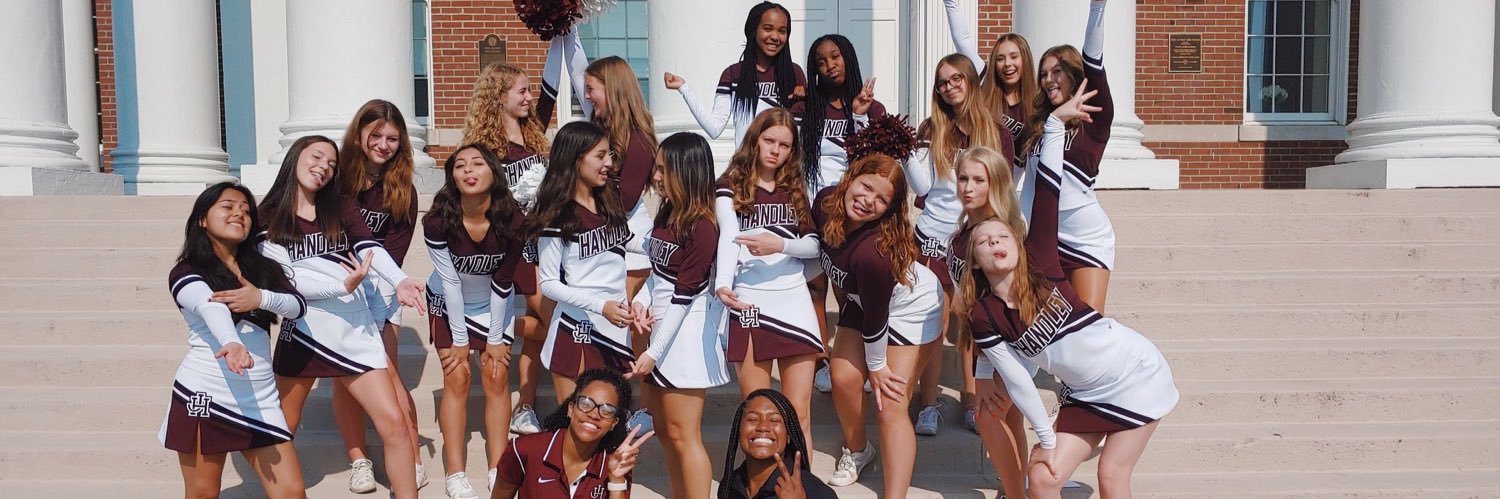 John Handley Cheerleading banner