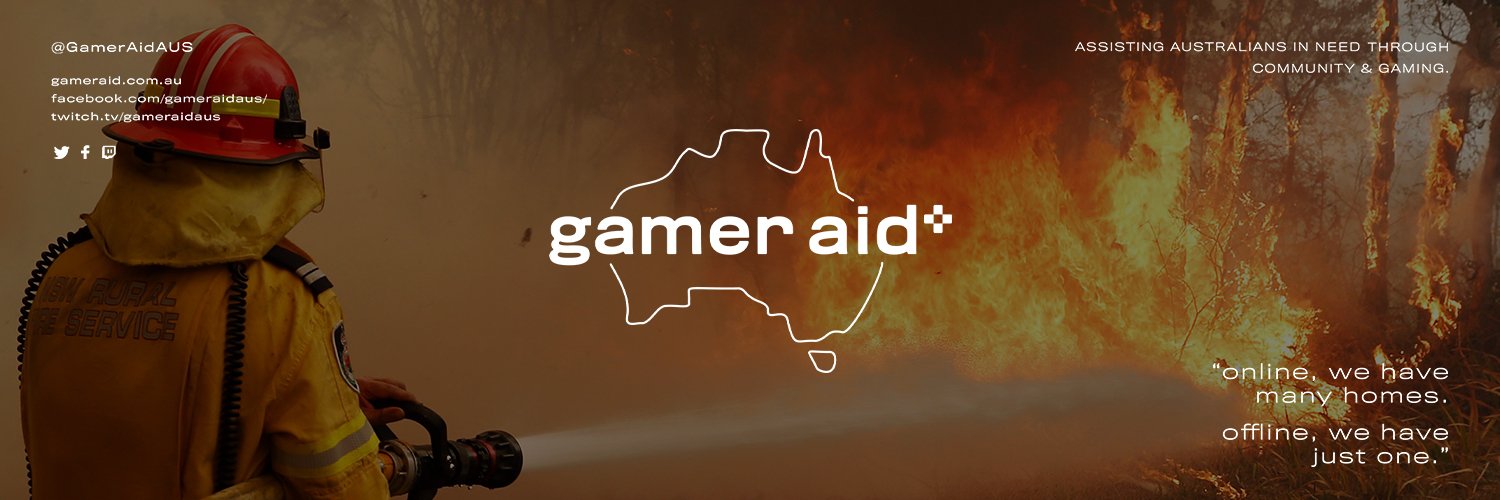 Gamer Aid Australia #GamerAid2020 banner