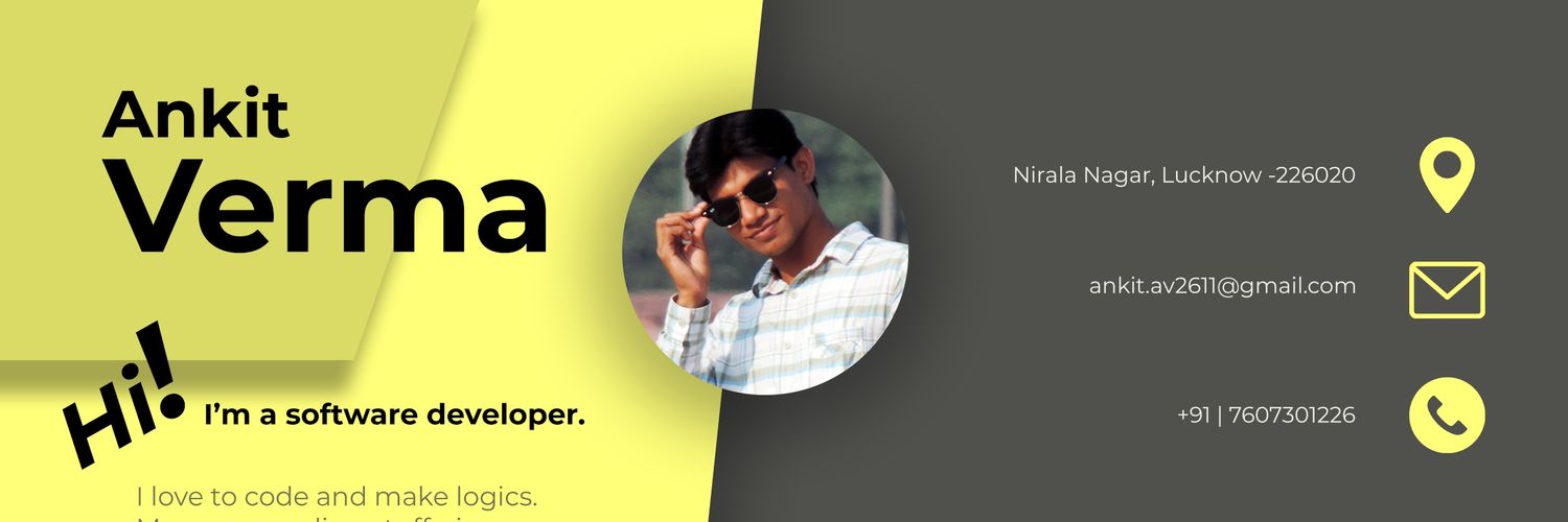 ankitav2611's profile banner image