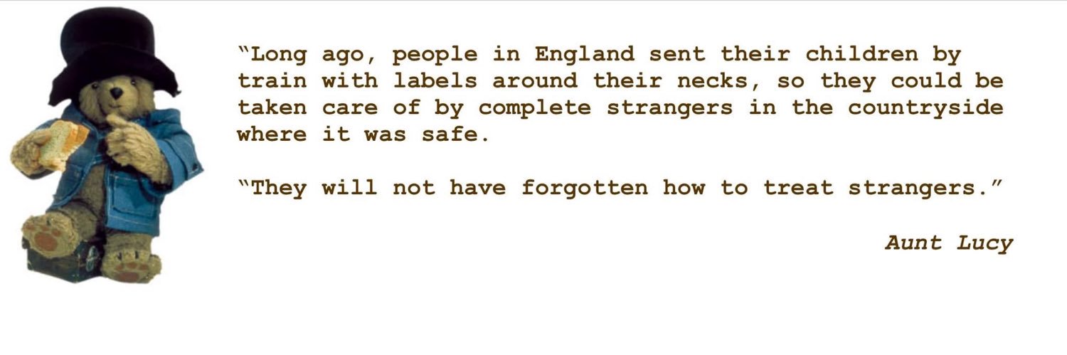 Clive Andrews - Not here now banner