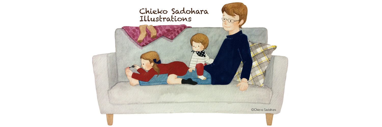 さどはら ちえこ illustrator banner