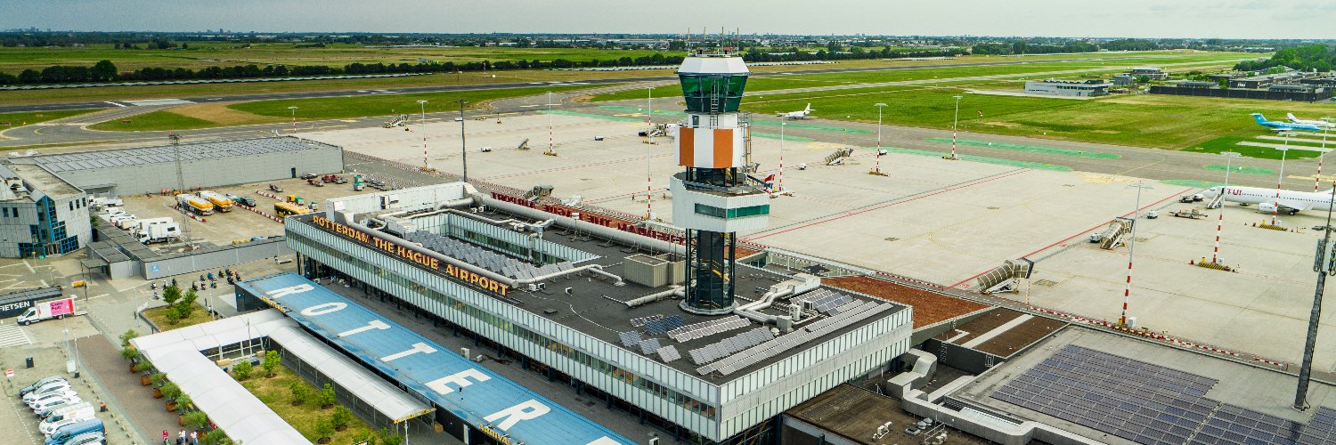 Vrienden van Rotterdam The Hague Airport banner