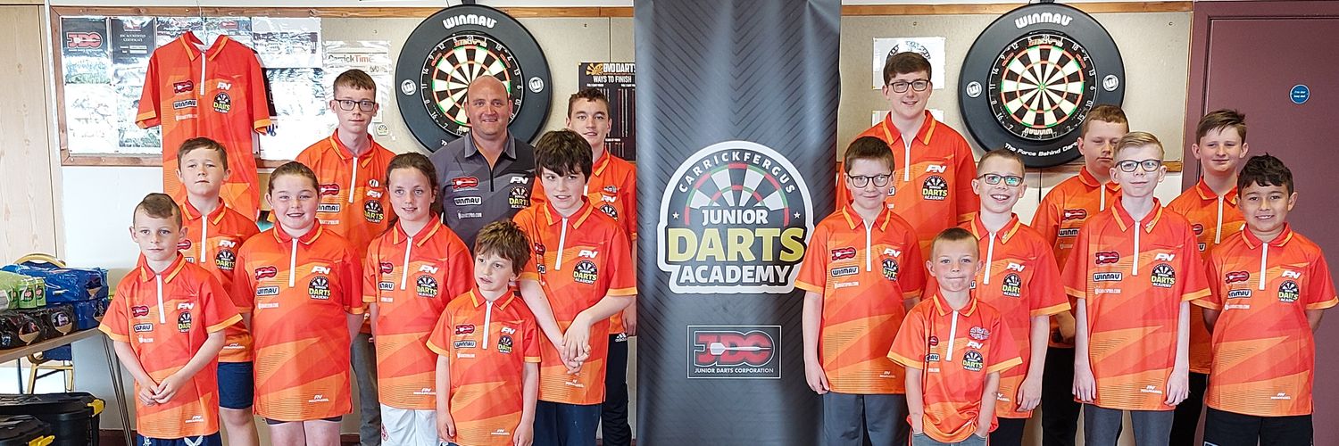 Carrickfergus Junior Darts Academy banner