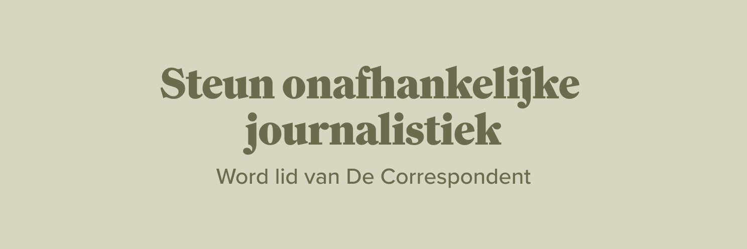 De Correspondent banner