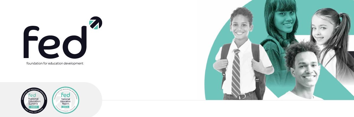 The Foundation for Education Development's banner