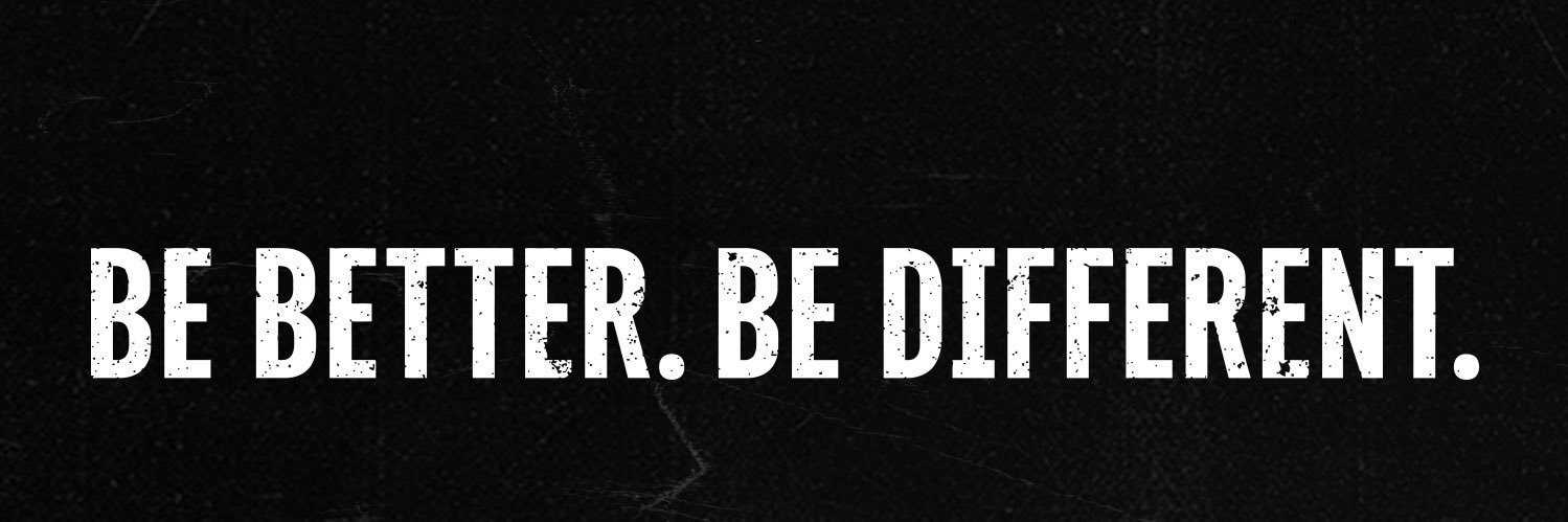 Be Better. Be Different.'s banner