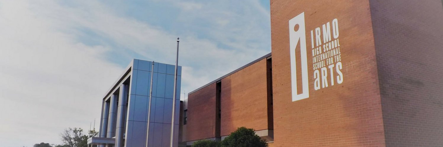 Irmo High School International School for the Arts banner